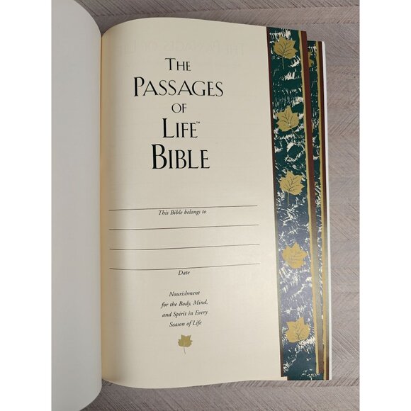 The Passages Of Life Bible New King James Version NKJV Hardcover Red - Picture 4 of 11